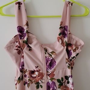 Windsor Dresses - Blush Pink Floral Asymmetrical Dress Windsor Dresses - Blush Pink Floral Asymmetrical Dress